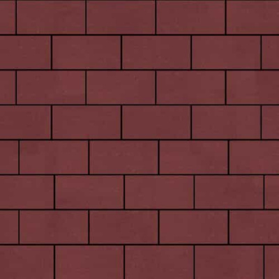 Брусчатка Steinrus Прямоугольник Красная 60 мм