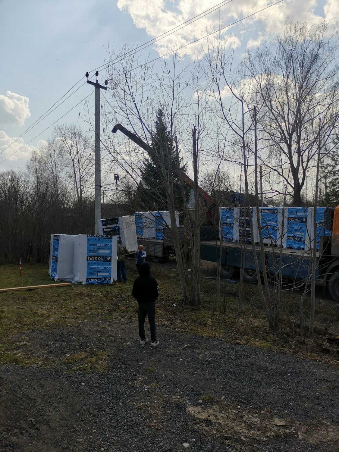 Доставка блоков Бонолит и клея Бонолит в д. Алексино