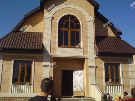 Облицовочный кирпич Железногорский полуторный утолщенный 1,4 НФ Слоновая кость гладкий